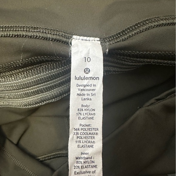 Lululemon Run Crew Tight Olive 28” size 10 - Picture 10 of 10